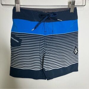 Volcom mod tech board shorts swim shorts blue size 4t